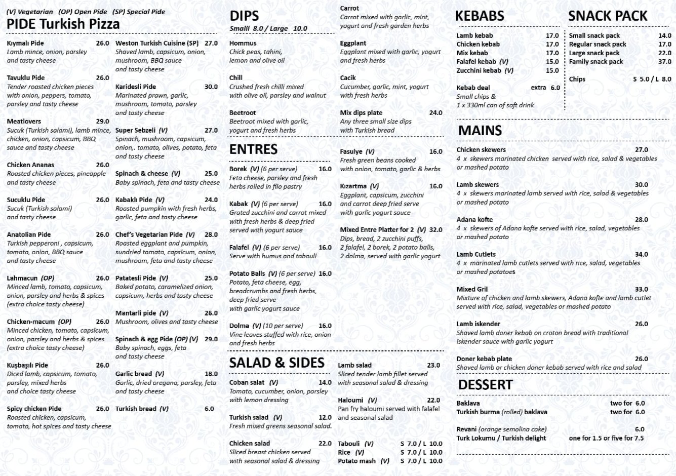 Weston Turkish Cuisine Menu Page 1.jpeg